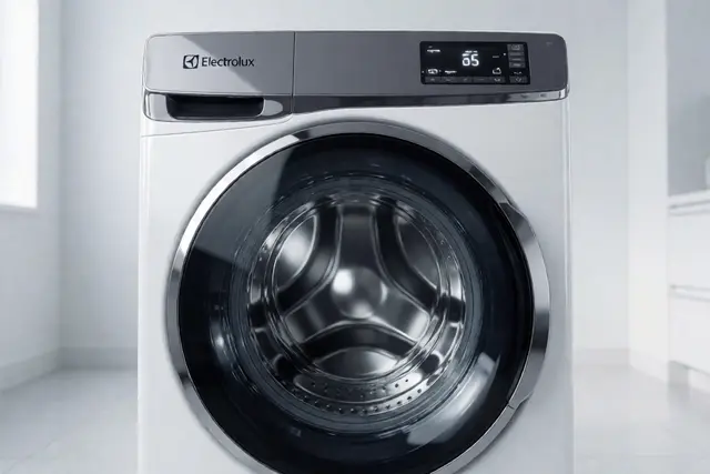 Electrolux washing machine service — technician servicing an Electrolux washer